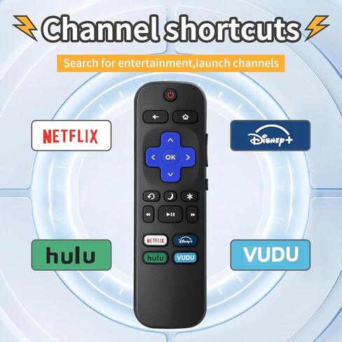 Replacement TV Remote Control for Roku TV, for TCL/Hisense/Sharp/Philibs/Onn/Element/Insignia Roku TV (NOT for Roku Stick or Box)(2 Pack) in Kuwait