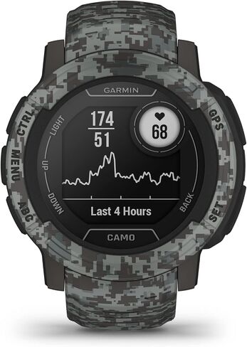 Garmin Instinct 2 Solar, Smaller-Sized Rugged Outdoor Watch with GPS, with Solar Charging Capabilities, Built for All Elements, Multi-GNSS Support, Tracback Routing and More, Graphite in Saudi Arabia