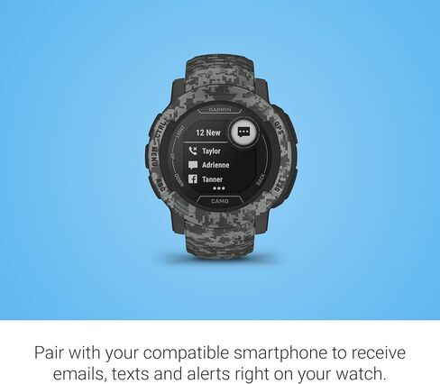 Garmin Instinct 2 Solar, Smaller-Sized Rugged Outdoor Watch with GPS, with Solar Charging Capabilities, Built for All Elements, Multi-GNSS Support, Tracback Routing and More, Graphite in Saudi Arabia