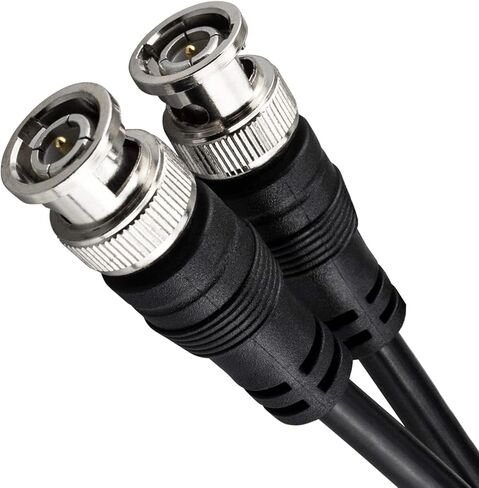 urcianow BNC ذكر إلى BNC ذكر RG59 كابل محوري 5.56FT RF SDI كابل 75Ohm خسارة منخفضة BNC ذكر تمديد كابل BNC كابل محوري لكاميرا مراقبة الفيديو نظام CCTV in Kuwait