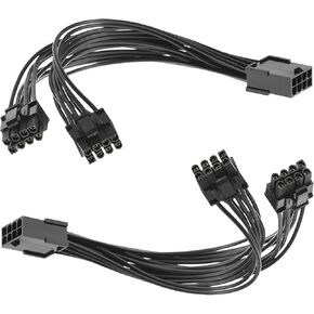 8 Pin to 8 Pin Pcie Gpu Power Cable Adapter 8 Pin Female to Dual 8 Pin (6+2) Male Gpu Extension Cable Pcie 8 Pin Splitter