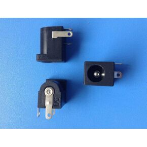 مستلزمات المعدات الكهربائية من Davitu - مقبس طاقة تيار مستمر جديد 2.1 مم من النوع الأسطواني PCB Mount 100 قطعة in Kuwait