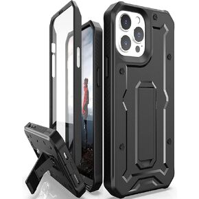 CaseBorne متوافق مع حافظة iPhone 13 Pro Max - [مقاومة للسقوط حتى 21 قدم] - غطاء متين من الدرجة العسكرية مع واقي شاشة مدمج وحامل - أبيض in Kuwait