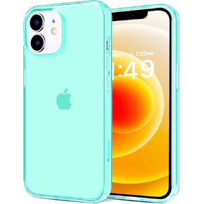 JJGoo Compatible with iPhone 12 mini Case, Soft Transparent Shockproof Protective Slim Thin Bumper Phone Cover, Translucent Black in Kuwait