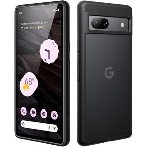 JETech Matte Case for Google Pixel 7a 6.1-Inch 2023, Frosted Translucent Back Protective Slim Phone Cover, Anti-Fingerprints (Black)