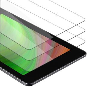 Cadorabo 3X زجاج مقسى متوافق مع Kindle Paperwhite 2018 (10. Gen.) بشفافية عالية - 3 عبوات حماية للشاشة تعمل باللمس ثلاثي الأبعاد متوافقة مع صلابة 9H - حافظة عرض مضادة للرصاص in Kuwait