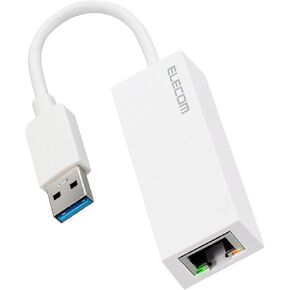 Elecom EDC-GUA3V2-B Wired LAN Adapter, USB3.2 (Gen1), Gigabit Compatible, Black