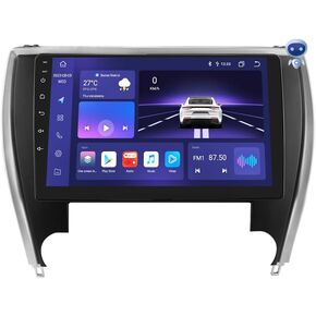 راديو سيارة ستيريو 10.1 بوصة يعمل بنظام الأندرويد 12 لسيارة تويوتا كامري 2015-2017 إصدار أمريكا الشمالية Carplay اللاسلكي | Android Auto 8-Core 4G+32G عرض الطقس WiFi GPS Navigation Bluetooth 5.0 (4GB+32GB) in Kuwait