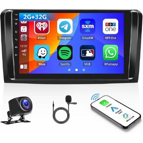 2G+32G Android 11 Car Stereo for Mercedes Benz GL ML Class W164 ML280 ML350 ML500 X164 GL320 GL350 GL450 2005-2011 with Apple CarPlay Android Auto Mirror Link GPS Navigation Bluetooth FM Radio WiFi in Saudi Arabia