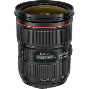 عدسة تكبير قياسية Canon EF 24-70mm f/2.8L USM لكاميرات Canon SLR in Kuwait