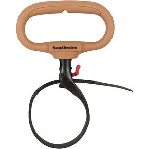 Southwire CLPT03 3-Inch Adjustable Heavy Duty Clamp Tie w/ Rotating Handle. Reusable Zip Down Cable, Brown in Saudi Arabia