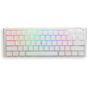 Ducky One 3 Mini Pure White 60% Hotswap RGB Mechanical Keyboard (Cherry MX Brown)