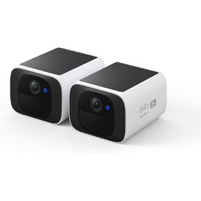 eufy Security S220 SoloCam 4-Cam Pack، شحن بالطاقة الشمسية، كاميرا خارجية لاسلكية، طاقة مستمرة، دقة 2K، وضوح ليلا ونهارا، واي فاي 2.4 جيجا هرتز، بدون رسوم شهرية in Kuwait