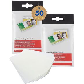1InTheOffice Thermal Laminating Pouches 5 mil, Business Card Laminating Pouches, Laminating Pouches for ID and Name Badge, 50 Pack in Kuwait