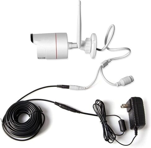 كابل تمديد طاقة CCTV 12 فولت تيار مستمر 2.1 × 5.5 مم لكاميرا CCTV الأمنية واي فاي IP كاميرا مراقبة NVR Dvr LED قطاع راوتر ضوء عيد الميلاد (20 متر - 65 قدم) in Kuwait