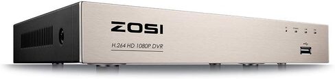 ZOSI 8 قنوات كاملة 1080 بكسل عالية الوضوح هجين 4 في 1 HD TVI DVR مسجل فيديو CCTV شبكة كشف الحركة لنظام كاميرا المراقبة الأمنية ومراقبة الهاتف المحمول والتسجيل في الوقت الحقيقي in Kuwait