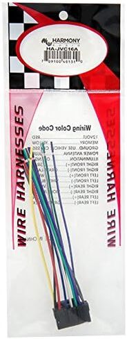 Harmony Audio HA-JVC16A Compatible with JVC KD-G140 Aftermarket Stereo Radio Receiver Replacement Wire Harness Cable in Saudi Arabia