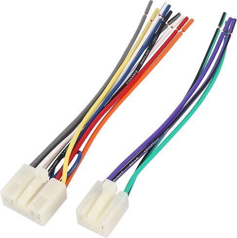 A ABSOPRO Car CD Player Wiring Harness Radio Adapter for Toyota Corolla 1987-2017 Plastic White in Saudi Arabia
