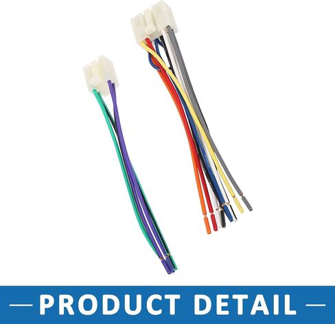 A ABSOPRO Car CD Player Wiring Harness Radio Adapter for Toyota Corolla 1987-2017 Plastic White in Saudi Arabia