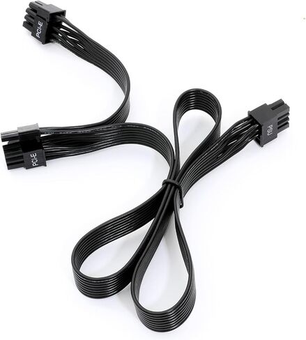 Arenel PSU 8 Pin Male to Dual PCIe 8 (6+2) Pin Male PCIE Cable, GPU Power Cable for EVGA G2 G3 G5 T2 P2 Modular Power Supply (65cm+15cm) (AR-B82262E) in Saudi Arabia