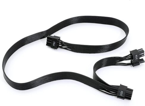 Arenel PSU 8 Pin Male to Dual PCIe 8 (6+2) Pin Male PCIE Cable, GPU Power Cable for EVGA G2 G3 G5 T2 P2 Modular Power Supply (65cm+15cm) (AR-B82262E) in Saudi Arabia