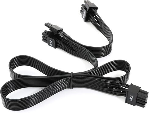 Arenel PSU 8 Pin Male to Dual PCIe 8 (6+2) Pin Male PCIE Cable, GPU Power Cable for EVGA G2 G3 G5 T2 P2 Modular Power Supply (65cm+15cm) (AR-B82262E) in Saudi Arabia