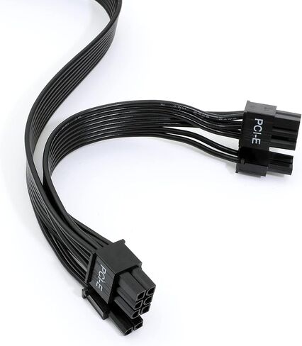 Arenel PSU 8 Pin Male to Dual PCIe 8 (6+2) Pin Male PCIE Cable, GPU Power Cable for EVGA G2 G3 G5 T2 P2 Modular Power Supply (65cm+15cm) (AR-B82262E) in Saudi Arabia