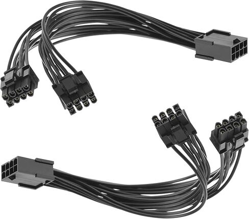 8 Pin PCIe GPU Power Cable Adapter - Female to Dual 8 Pin (6+2) Male GPU Extension Cable in Kuwait