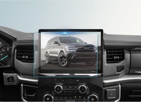 BIBIBO for 2023 Ford Expedition Screen Protector for 2022 2023 Ford Expedition (XL STX، XLT، XLT MAX، Timberline، Limited MAX) شاشة معلومات وترفيه 12 بوصة 2022 2023 Expedition واقي شاشة راديو ملون، لـ Ford Expedition 2022 2023 HD واقي شاشة، in Kuwait