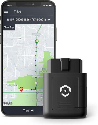 Amcrest GPS Tracker للمركبات - بدون عقود - تتبع في الوقت الحقيقي، سياج جغرافي، بيانات obd لمدة عام، تثبيت سهل التوصيل والتشغيل، تنبيهات وتقارير فورية، تتبع المركبات والأحباء، التنشيط مطلوب in Kuwait