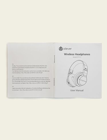 iClever BTH12 Kids Bluetooth Headphones 85H Playtime with LED Lights Travel | SafeSound Tech, Stereo Sound, USB C Charging AUX Cable Over Ear Built-in Mic, Kids Wireless Headphones for Toddler Boys Girls in Kuwait