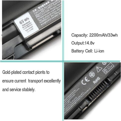 استبدال بطارية الكمبيوتر المحمول ROLADA YFDF9 5MTD8 لسلسلة Dell Latitude 3340 3350، V131 2؛ بطاريات الكمبيوتر المحمول JR6XC YFOF9 - 11.1 فولت 65 وات في الساعة in Saudi Arabia