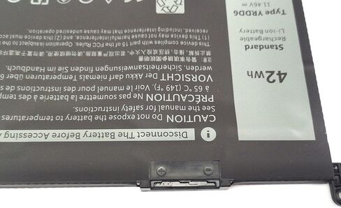 YRDD6 VM732 1VX1H بطارية لديل انسبايرون 14 5480 5482 5485 5493 15 3501 3583 3584 3493 3593 5585 5590 5593 5481/5482/5491 5591 7586 3310 2-in- 1 فوسترو 3491 3590 5481 5490 5581 5590 42WH كمبيوتر محمول in Saudi Arabia
