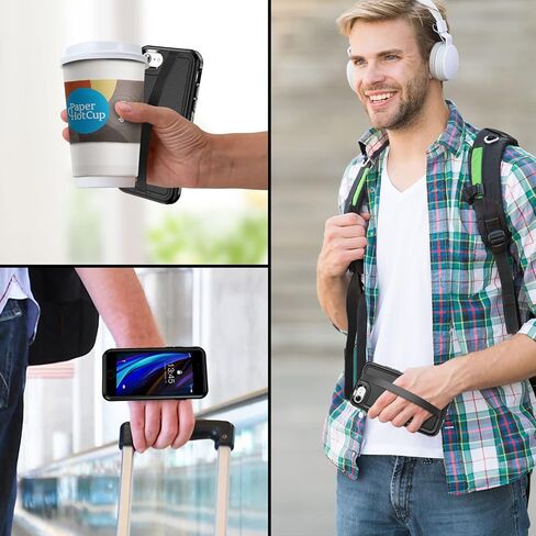 jaroco لهاتف iPhone SE Case 2022/2020، iPhone 8/7 [مقاوم للصدمات] [مقاوم للغبار] [حماية من السقوط من الدرجة العسكرية] [عبوتان من واقي الشاشة] جراب هاتف عالي التحمل لكامل الجسم 4.7 بوصة - أسود in Kuwait