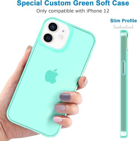 JJGoo Compatible with iPhone 12 mini Case, Soft Transparent Shockproof Protective Slim Thin Bumper Phone Cover, Translucent Black in Kuwait
