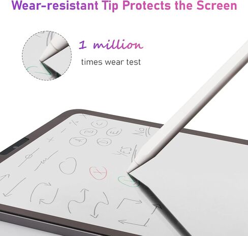 قلم رصاص الجيل الأول لجهاز Apple iPad مع خاصية رفض راحة اليد وشاشة LED للطاقة، قلم نشط متوافق مع (2023-2018) Apple iPad Pro (11/12.9 بوصة)، iPad Air 3/4/5، iPad10/9/8/7/6، آيباد ميني 5/6 in Saudi Arabia