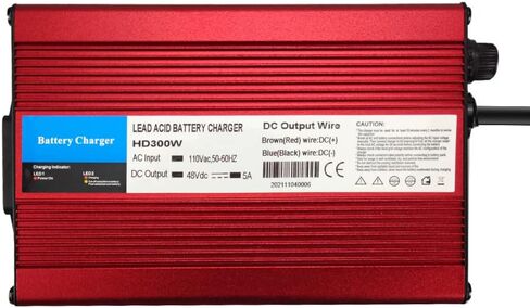Hogardsujia 48V 5A RXV شاحن بطارية عربة الجولف لـ Ez-Go EZgo TXT مع RXV Plug 3 Prong in Kuwait