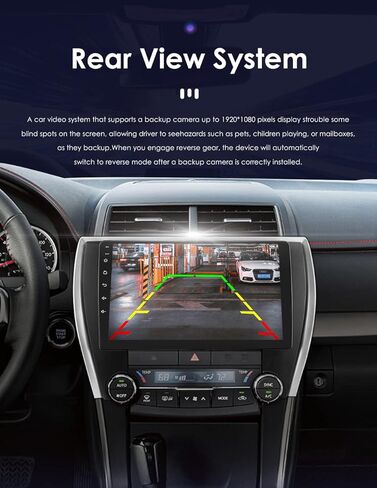 راديو سيارة ستيريو 10.1 بوصة يعمل بنظام الأندرويد 12 لسيارة تويوتا كامري 2015-2017 إصدار أمريكا الشمالية Carplay اللاسلكي | Android Auto 8-Core 4G+32G عرض الطقس WiFi GPS Navigation Bluetooth 5.0 (4GB+32GB) in Kuwait