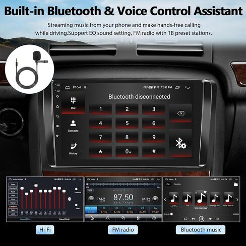 2G+32G Android 11 Car Stereo for Mercedes Benz GL ML Class W164 ML280 ML350 ML500 X164 GL320 GL350 GL450 2005-2011 with Apple CarPlay Android Auto Mirror Link GPS Navigation Bluetooth FM Radio WiFi in Saudi Arabia