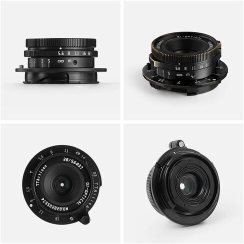 TTArtisan M 28mm F5.6 Full Frame Large Aperture Camera Lens for Leica M Mount Camera Black Brass in Saudi Arabia