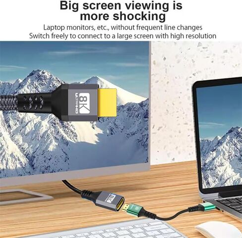 كابل تمديد xiwai HDMI 2.1 ذكر إلى أنثى فائق الدقة 8K 60 هرتز 4K 120 هرتز 48 جيجا بايت في الثانية مع سلك HDMI صوتي ثلاثي الأبعاد أسود 0.5 متر in Saudi Arabia