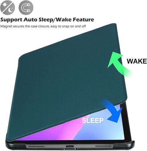 ProCase for Lenovo Tab P11 Pro Gen 2 Case 11.2" 2022, Slim Stand Folio Protective Hard Shell Shockproof Cover for Lenovo Tab P11 Pro 2nd Generation 11.2 inch (TB132FU) -Black in Kuwait