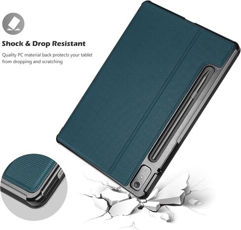 ProCase for Lenovo Tab P11 Pro Gen 2 Case 11.2" 2022, Slim Stand Folio Protective Hard Shell Shockproof Cover for Lenovo Tab P11 Pro 2nd Generation 11.2 inch (TB132FU) -Black in Kuwait