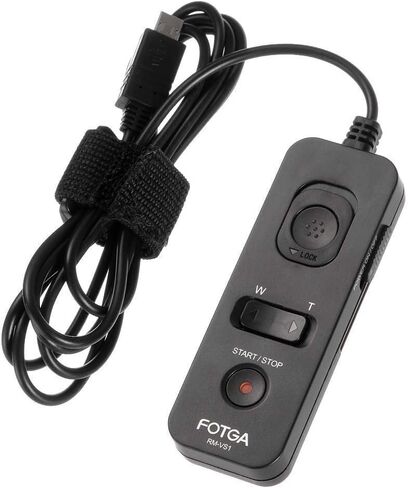 Fotga 3.3ft Wired Remote Control for Sony Camcorder Camera RM-VPR1, Shutter Release Cord Cable for Sony A6500 A6300 A6000 A6400 A7 A7S A7R II III A9 RX100M6 RX100M4 RX100M5 RX10M3 RX10M4 A77II A99II in Saudi Arabia
