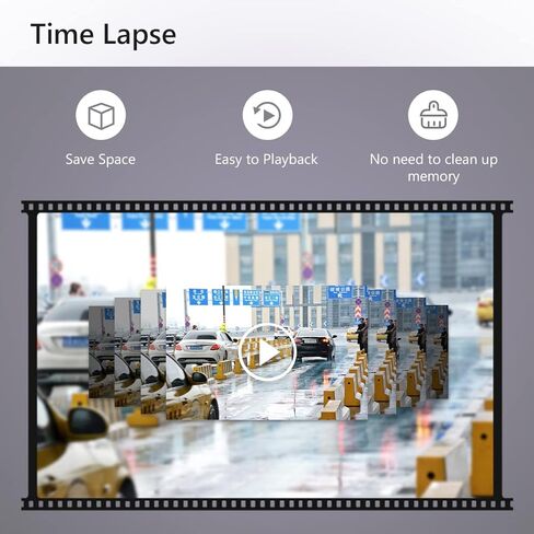 كاميرا Imou Mini Body Dash Camera T200 طقم كابل ركن السيارة المجاني، تسجيل حلقة التوصيل البيني 124 درجة FOV TF بطاقة نظام متعدد اللغات، مستشعر G، شاشة وقوف السيارات 24 ساعة، التطبيق، دعم 128 جيجابايت بحد أقصى in Kuwait