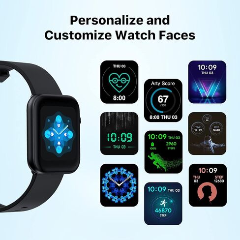Ticwatch GTH Pro Smartwatch Arty Heart Health and Dual Sensor Technology 5ATM Waterproof GPS Fitness Tracker with Heart Rate & Sleep Monitor Blood Oxygen for Men Women iOS/Android Compatible in Kuwait