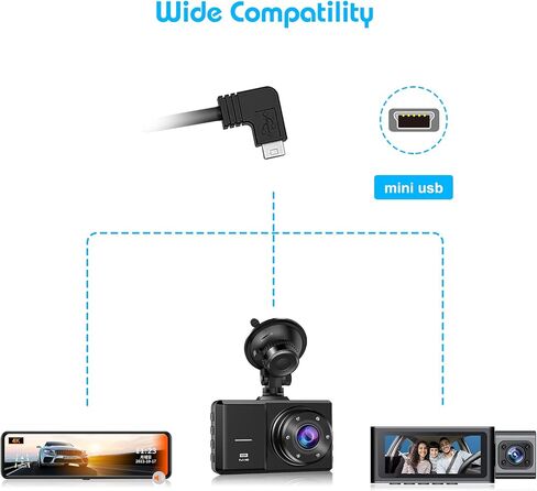 Dash Cam Hardwire Kit, Micro USB-Port Hard Wire Kit for Dashcam in Saudi Arabia