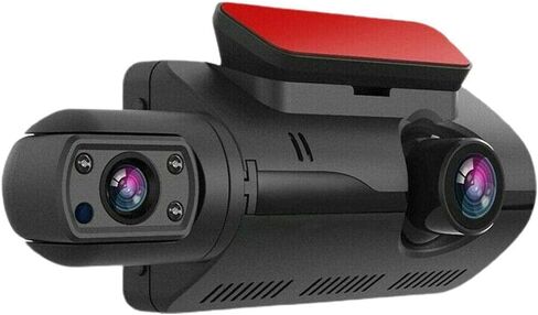 2 Lens Car Video Recorder HD1080P Dash Cam Car Black Box 3.0inch IPS Camera Recorder Night Vision G-Sensor Loop Recording Dvr in Saudi Arabia