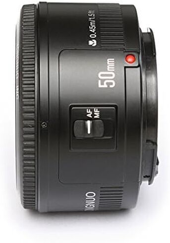 YONGNUO YN50mm F1.8 Lens AF/MF Standard Prime Lens for Canon EOS Rebel Camera + EACHSHOT Lens Bag in Saudi Arabia
