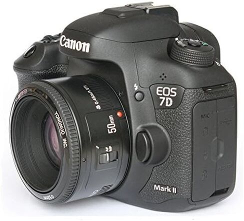 YONGNUO YN50mm F1.8 Lens AF/MF Standard Prime Lens for Canon EOS Rebel Camera + EACHSHOT Lens Bag in Saudi Arabia